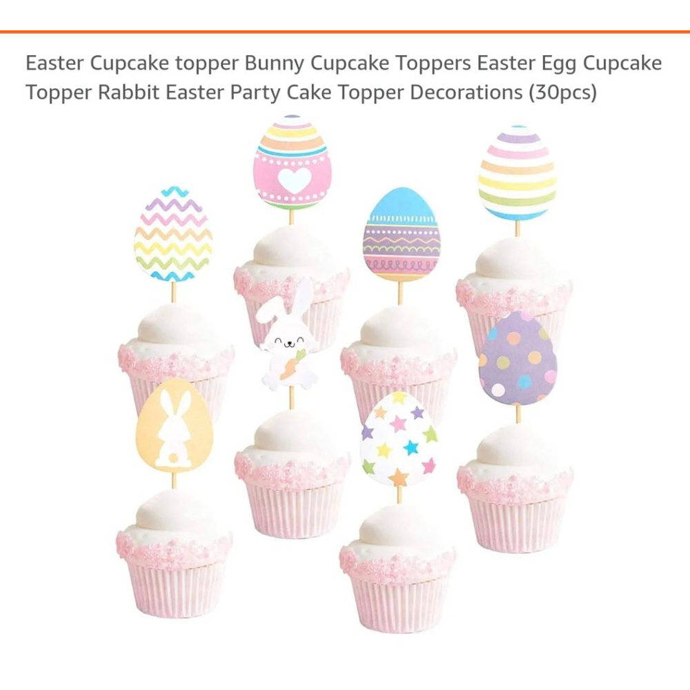 Easter Cupcake Toppers, 30pcs